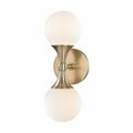 Hudson Valley Astoria 2 Light Wall Sconce 3302-AGB